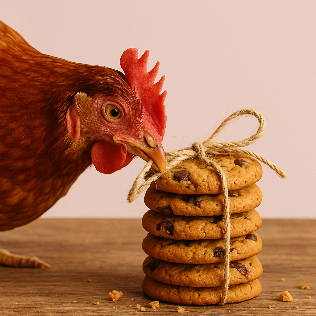 Fresh baked chocolate chip cookies individually wrapped, made with farm fresh eggs