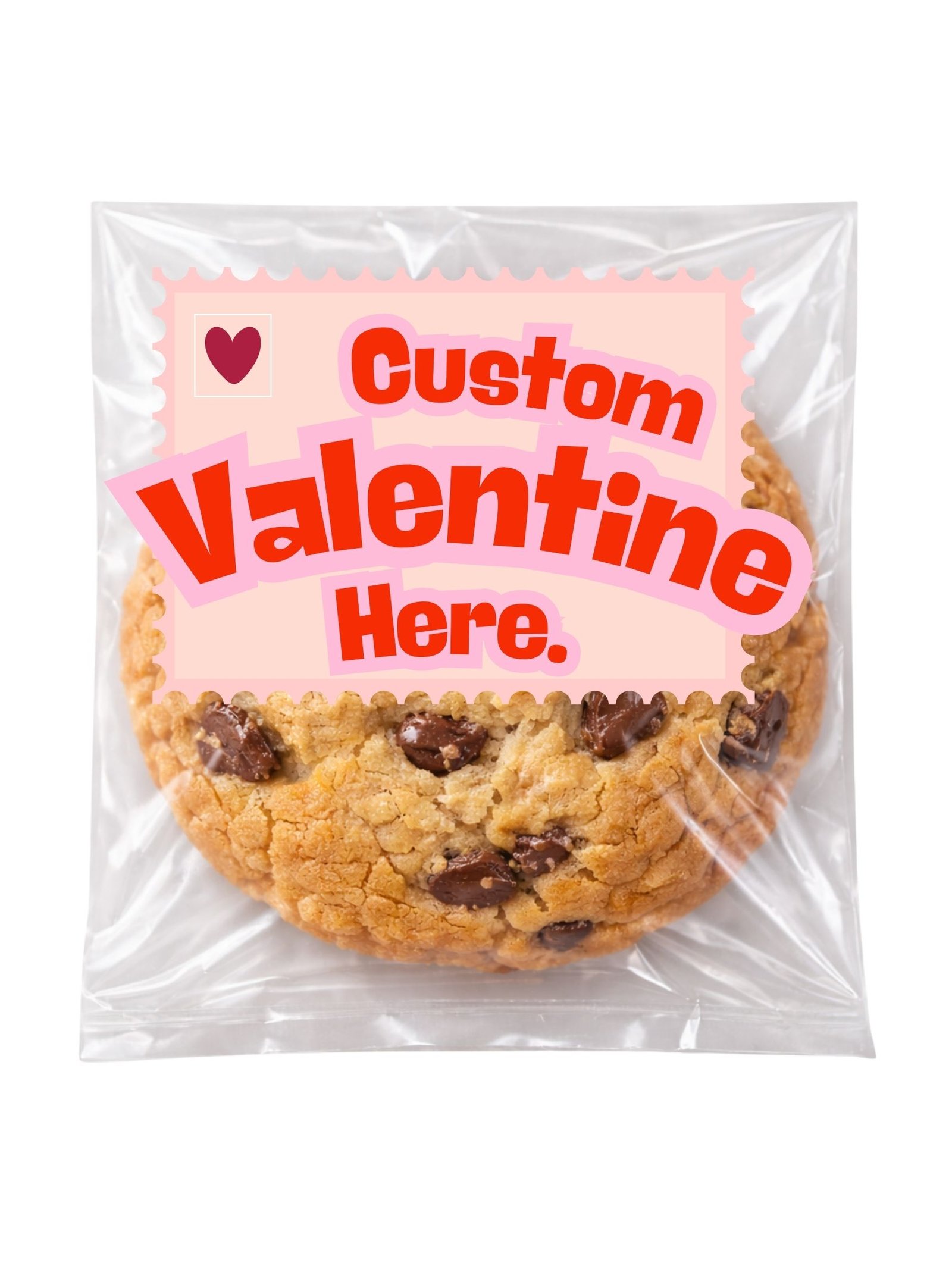 Gma’s Original Valentine’s Day Cookies | School-Friendly Chocolate Chip Valentine Party Pack (36 Cookies)
